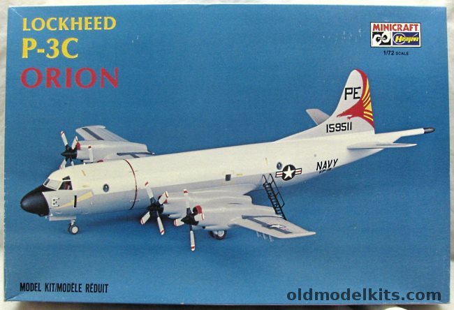 Hasegawa 1/72 Lockheed P-3C / CP-140 Orion - RCAF (Canadian) or US Navy VP-19, 1147 plastic model kit